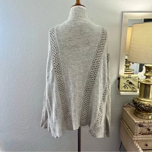Sundance Light Grey Open Front Knit Cardigan Size XL - Picture 5 of 16